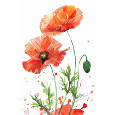 Peinture Fleur Pavot